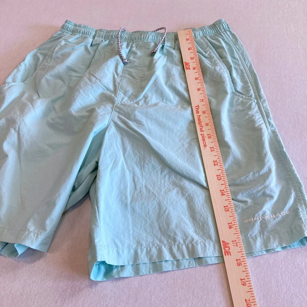 Columbia PFG Backcast III Water Shorts Mens Medium MInt Green FM4009 Omni-Shade